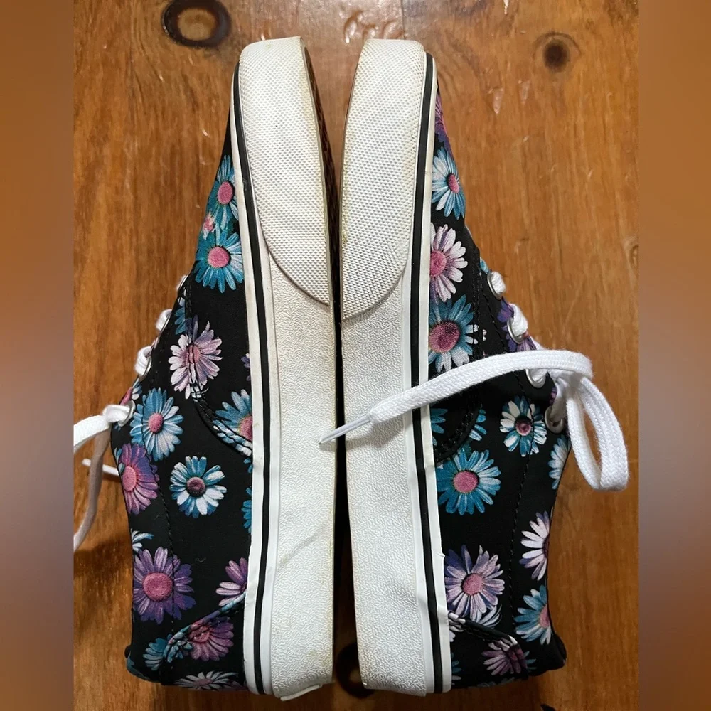 Low top floral Vans